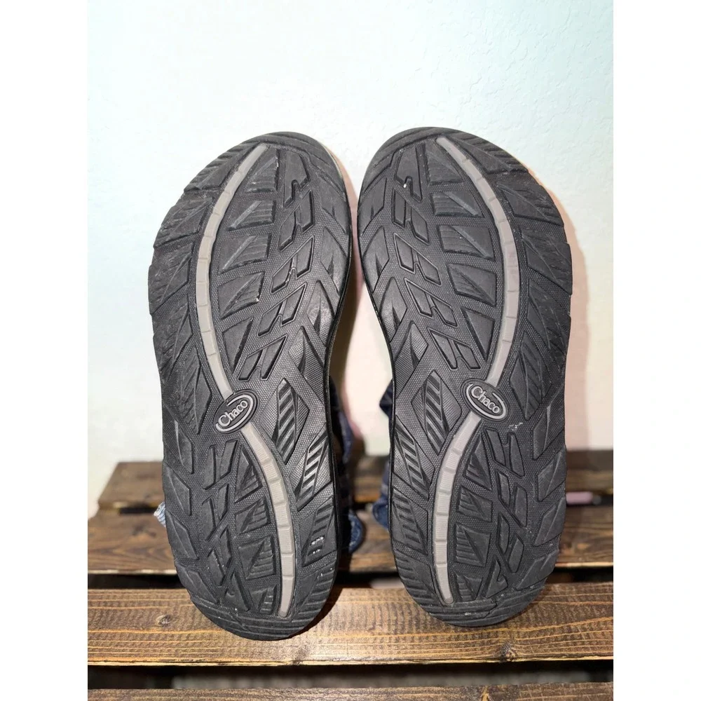 Chaco Z1 Classic Mens Sandals Navy Blue Grey Strappy Hiking Water Shoes Size 11
